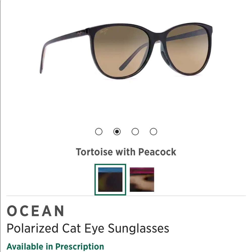 Maui Jim Tortoise with Peacock Ocean Sunglasses